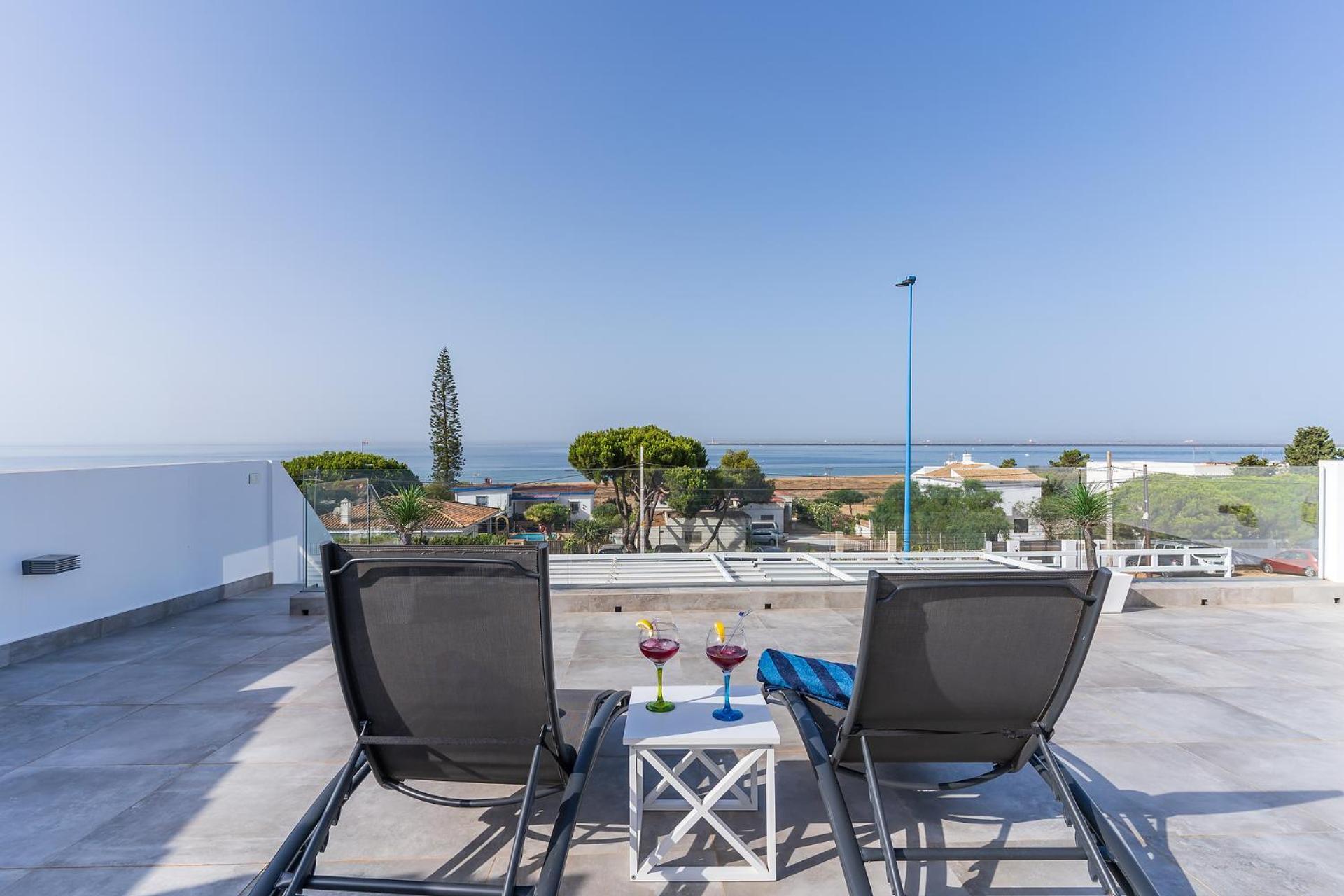 Casa Mazagon Con Vistas Al Mar Villa Eksteriør billede